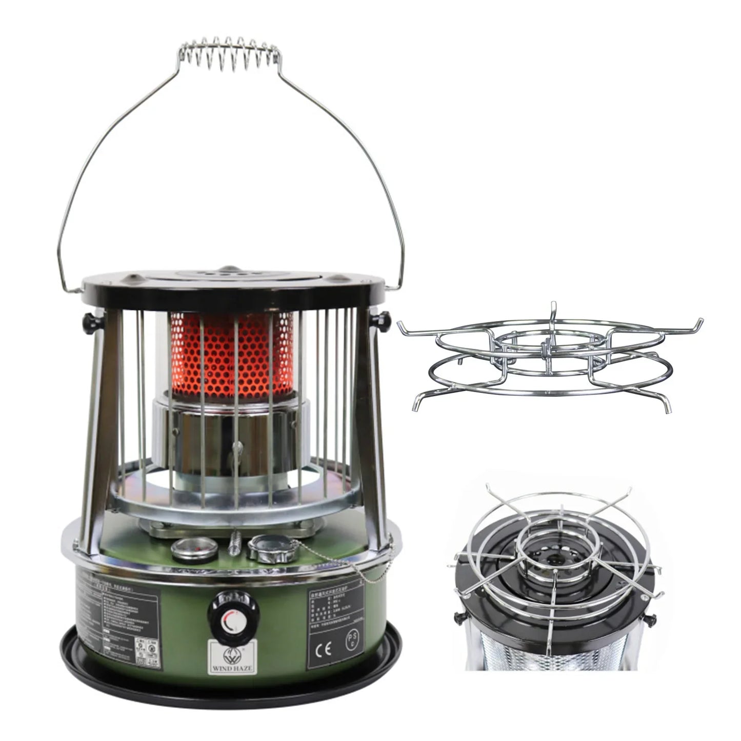 Liftable Kerosene Camping Stove – Windproof Portable Heating Stove for Outdoor & Home Use