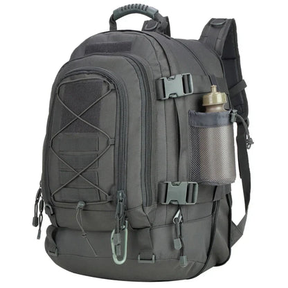 Tactical Backpack – 39–64L Expandable, MOLLE, Water-Resistant Nylon, 6 Colors