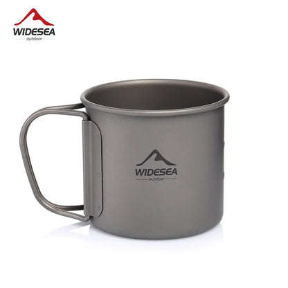 Titanium Camping Cup with Lid – Lightweight Outdoor Mug for Coffee, Tea & Cooking