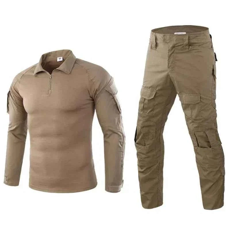 Tactical Outdoor Uniform Sport Clothes Suits Training Suit Camouflage Hunting Shirts Pants Training Sets Hiking Pant Men