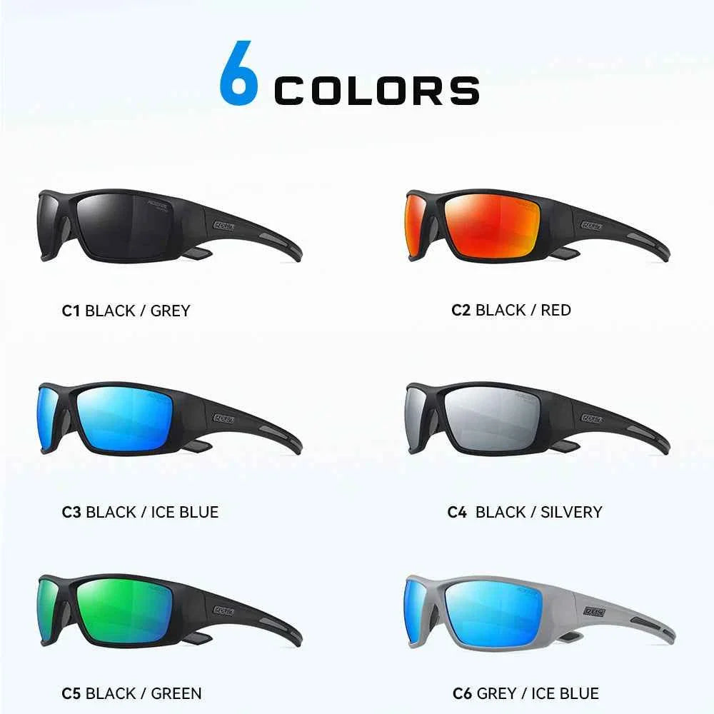 KDEAM High Quality TR90 Material Riding Sunglasses Men's Performance Cycling Sunglasses Polarized Shades Only Sunglass