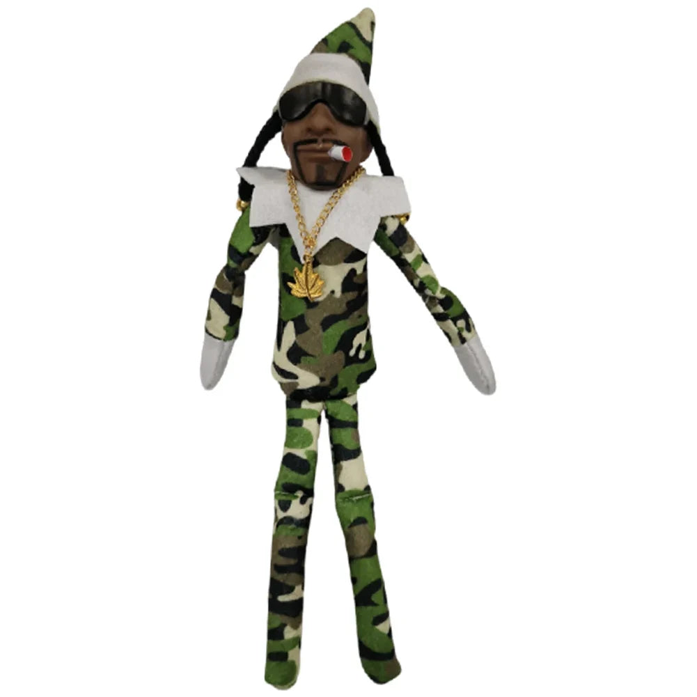 11.81 in Christmas Elf Doll Cute Elves Plush Toy Xmas Gift Holiday Cute Plush Shelf Toy Snoop on A Stoop 2023 Christmas Elf Doll