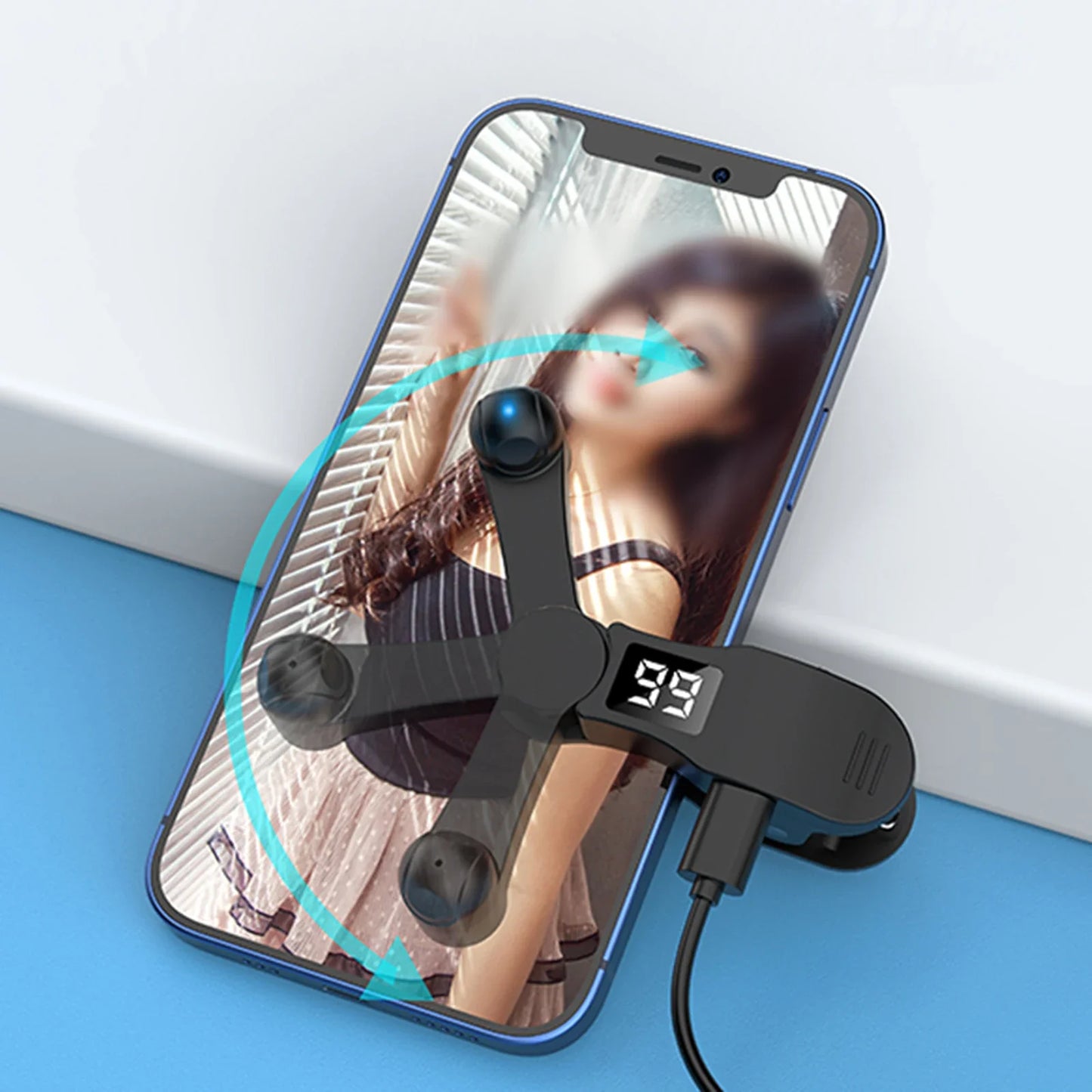 Auto Screen Clicker for Smart Phone Apps Video Live Streaming Gadget USB Simulator Smartphone Game Screen Touch Tripods Tapper