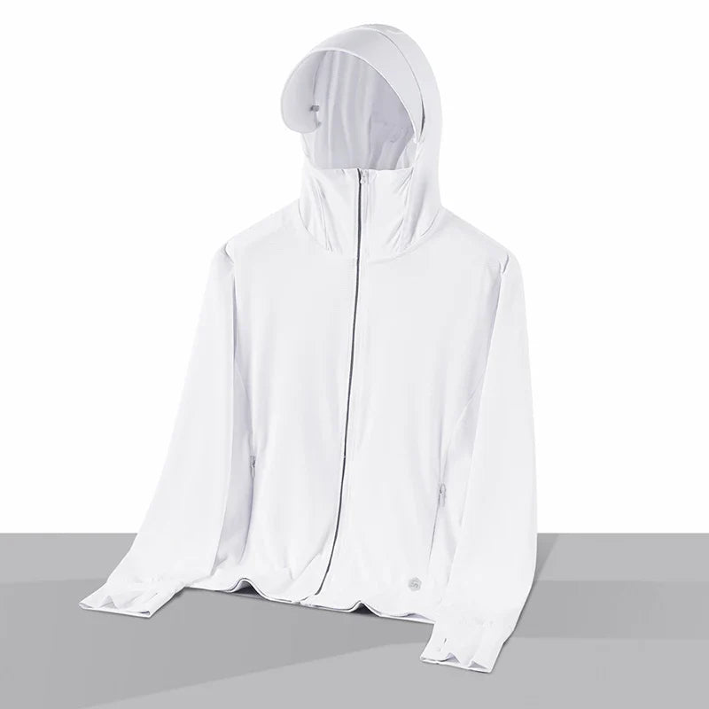  Summer Thin Couple Sports Leisure Sunscreen Clothing Comfortable High Quality Ice Silk Breathable Outdoor UV Protection Coat