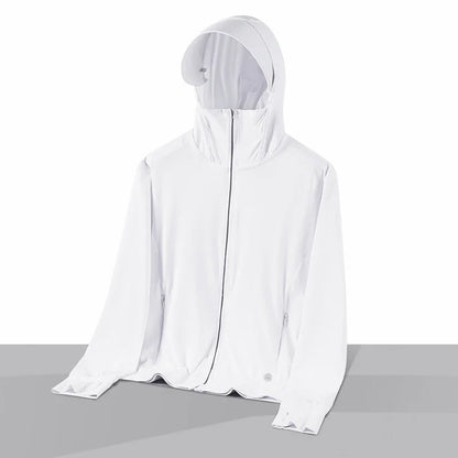  Summer Thin Couple Sports Leisure Sunscreen Clothing Comfortable High Quality Ice Silk Breathable Outdoor UV Protection Coat