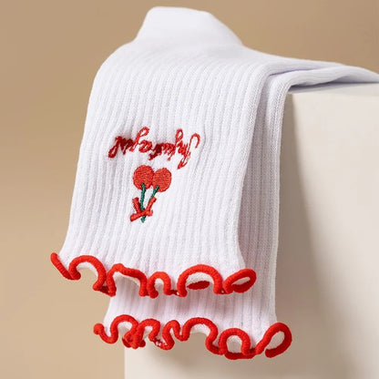 Casual Non-Slip Grip Pilates Socks Breathable Cotton Mid Tube Socks Sweat-absorbent High-elastic Yoga Socks for Women