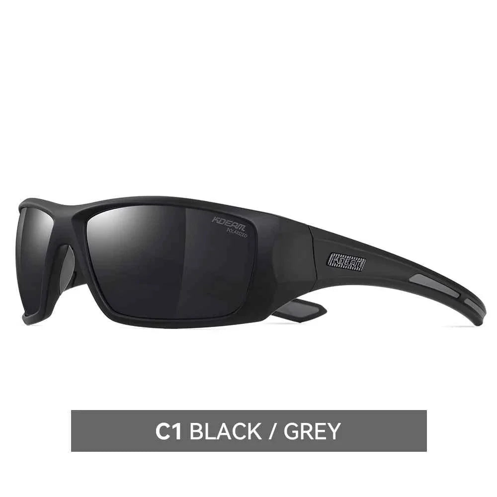 KDEAM High Quality TR90 Material Riding Sunglasses Men's Performance Cycling Sunglasses Polarized Shades Only Sunglass