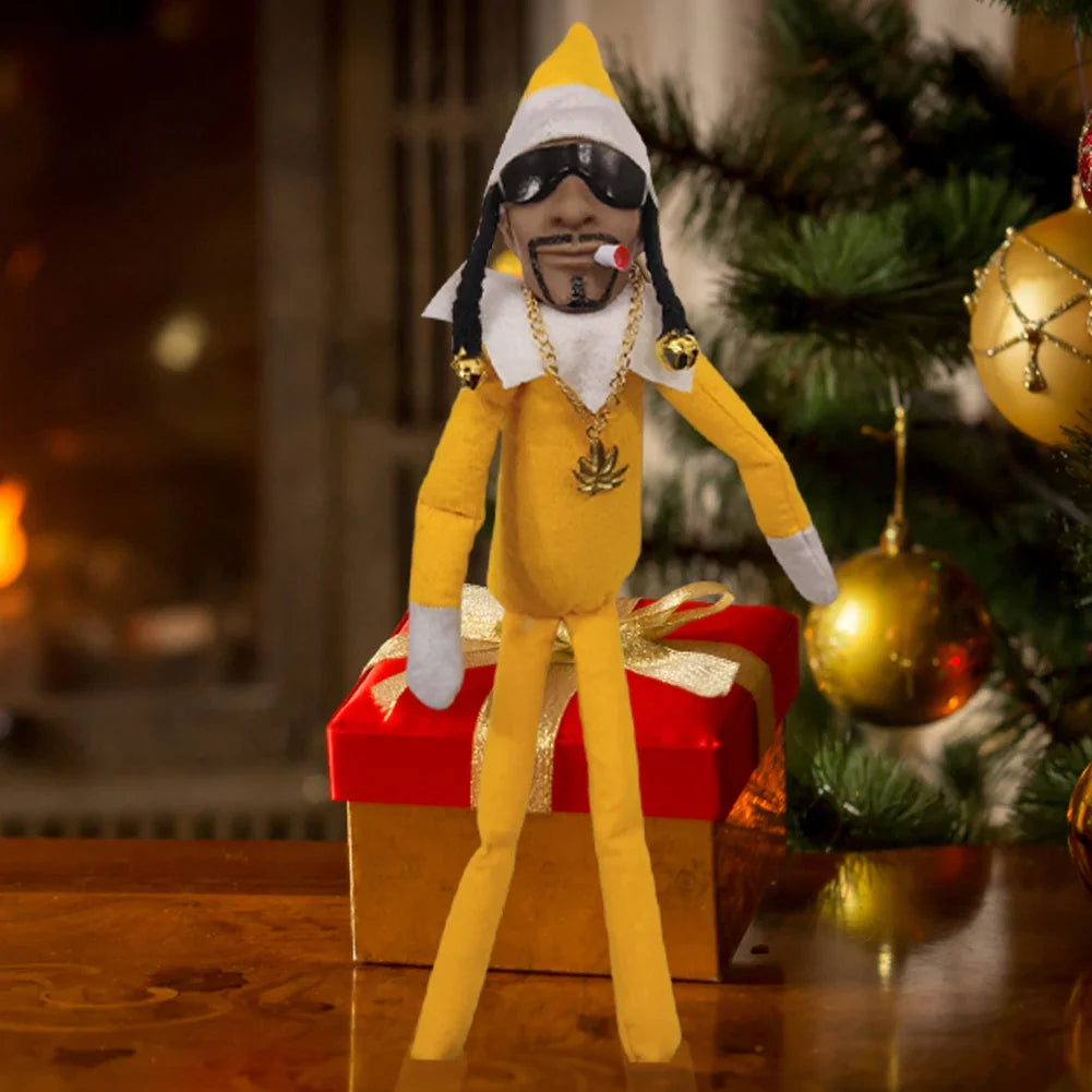 11.81 in Christmas Elf Doll Cute Elves Plush Toy Xmas Gift Holiday Cute Plush Shelf Toy Snoop on A Stoop 2023 Christmas Elf Doll