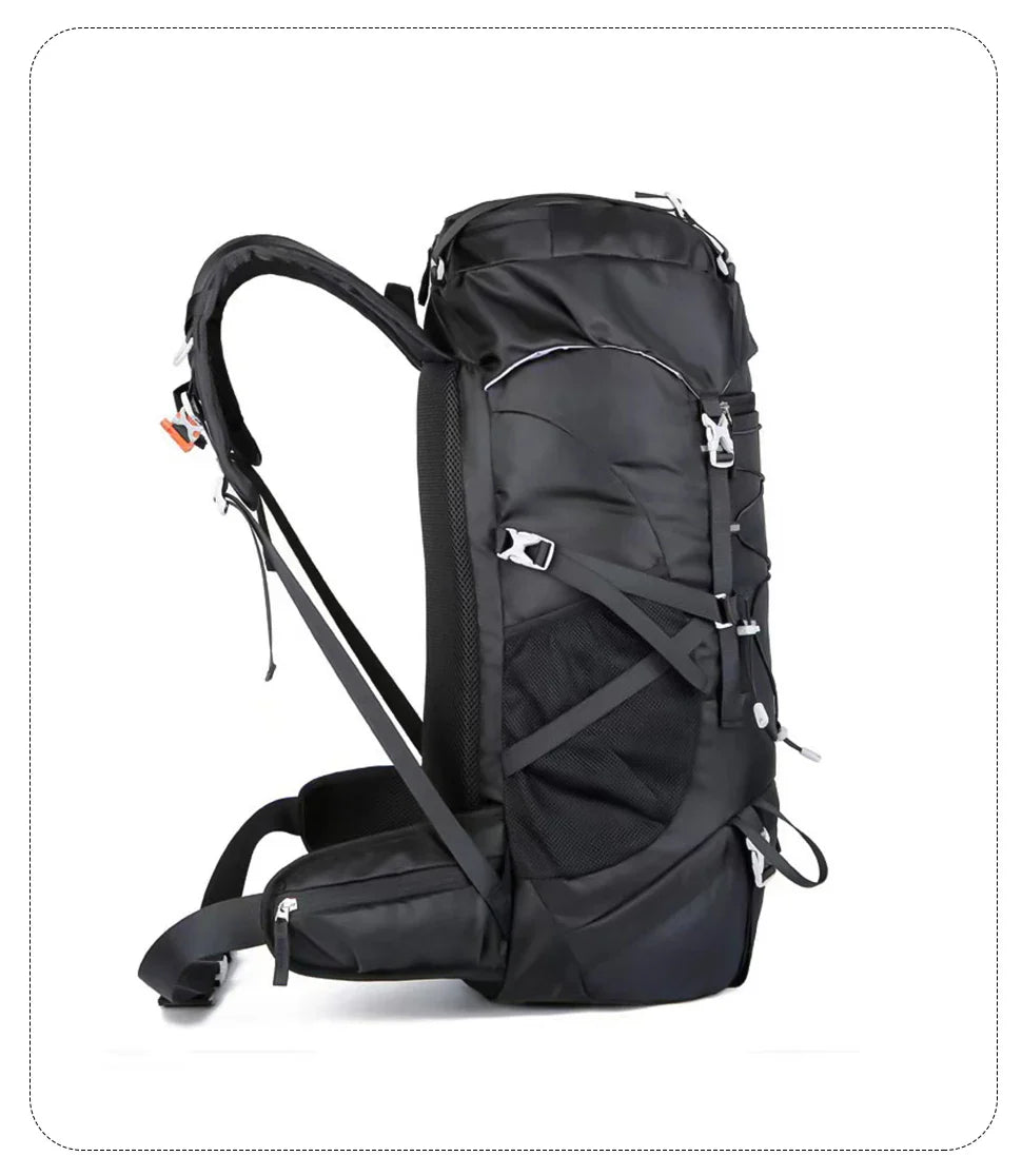 WESTTUNE 50L Hiking Backpack with Rain Cover Multifunctional Mountaineering Bag