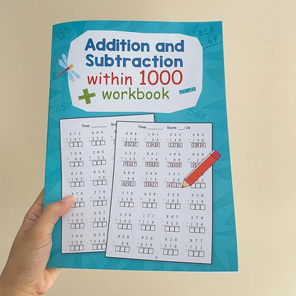 Addition And Subtraction Within 1000 Maths Workbook Primary School Training Book Arithmetic Competition Teaching Aids Montessori