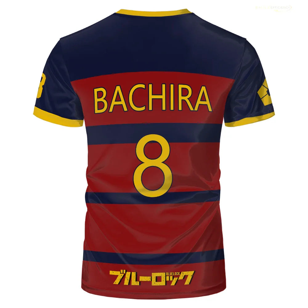 Blue Lock FC Barcha Cartoon Anime Cosplay Men Jersey Summer Short Sleeve Children Tee Tops 2024 Style Fashion Mens Boys T-shirt