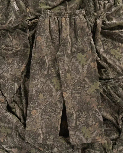 spring autumn Straight Casual Pants Men Camouflage Wide Leg Pants Breathable camouflage trousers loose Large size men sweatpants