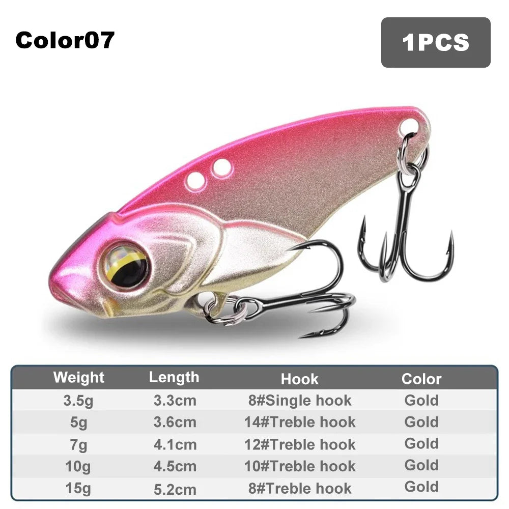 VIB Rattlesnake Iron Jig Fishing Lure – Long-Cast Hard Lure, 3.5g to 15g