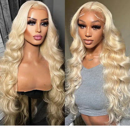 6 x 13 Blonde Lace Front Wig Human Hair | HD Transparent 13x6 Body Wave Wig