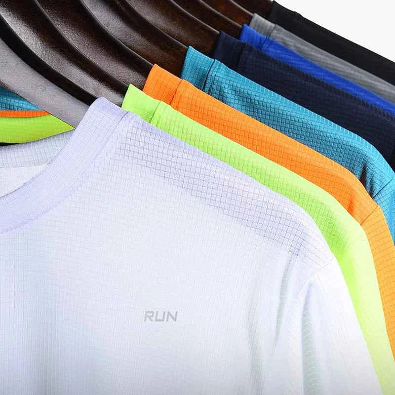 Summer Mens Shirts  Running Bodybuilding Shirts Sport Gym t Shirt Men Short Sleeve Fitness Tops Oversized t-Shirt Jersey