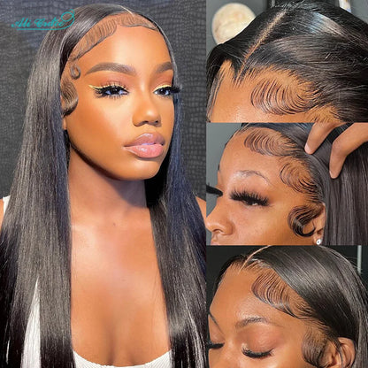 Ali Grace Glueless Wig 5x6 Straight Human Hair Wear&Go 4x4 Lace Closure Wig PrePlucked Hairline 13x4 Lace Front Human Hair Wigs