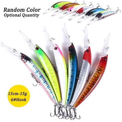 Fishing Lures Set Crankbait Tackle Hard Bait Kit Artificial Minnow Popper Pencil Swing Swimbait Wobblers Bionic Crank