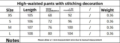 Double-Breasted Long-Sve Suit Jaet 304035 Sewing Decorative High Waist Casual Long Pants 303035 Faionable Women's Set