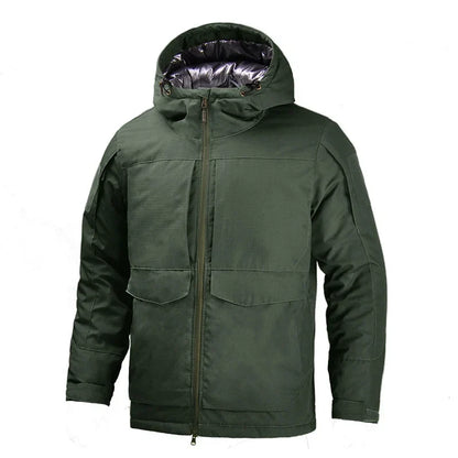 Men's Tactical Winter Jacket – Waterproof, Heat-Reflective, Windproof Hooded Coat, 6 Colors