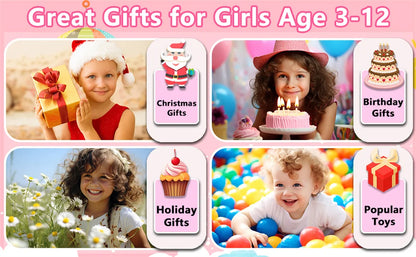 32GB Kids Smart Phone 2.8'' IPS Mini Toy Phone Music Player  28 Games Alarm Clock Flashlight Dual Camera Educational Funny Toys