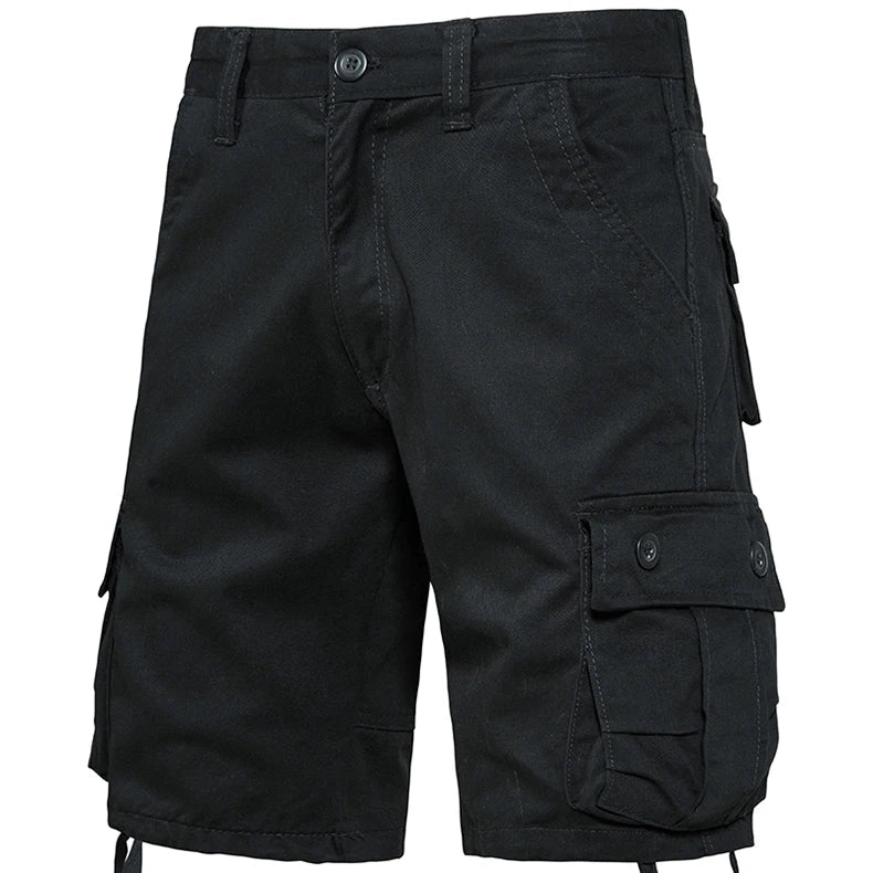 Mens Camo Shorts Men Camouflage Overalls Loose Casual Outdoor Sports Half Pants Side Pocket Cotton Comfortable Shorts