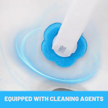 6-60PCS Toilet Disposable Replacement Head Foam Cleaning Sponges Heads Toilet Brush Refills No Dead Angle Bathroom Brush Heads