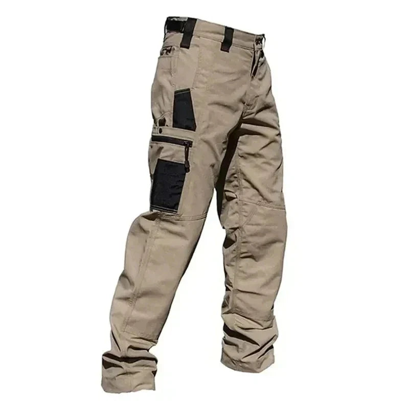 Men's Multi-Pocket Cargo Trousers – Wear-Resistant Tactical Work Pants for Outdoor Use