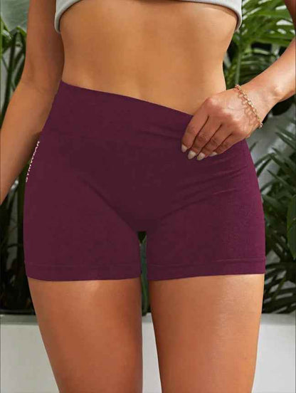 Women High Waist Workout Shorts Yoga Short Pant