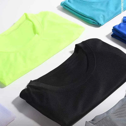 Summer Mens Shirts  Running Bodybuilding Shirts Sport Gym t Shirt Men Short Sleeve Fitness Tops Oversized t-Shirt Jersey