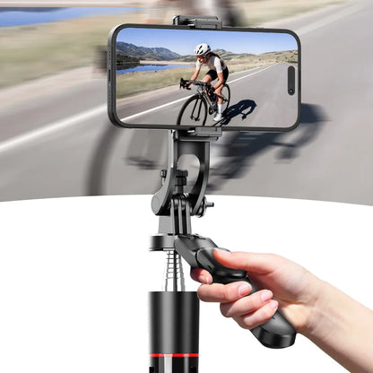 BSLIUFANG 2025 new 1.7M 360° rotation selfie stick tripod foldable stand with Wireless Bluetooth remote control for phone camera