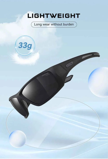 KDEAM High Quality TR90 Material Riding Sunglasses Men's Performance Cycling Sunglasses Polarized Shades Only Sunglass