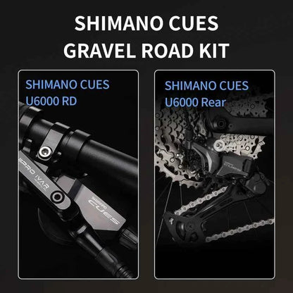 SAVA SF6 Carbon Fiber Gravel Road Bike All Terrain Suitable Off-Road Flat Handlebar Road Bicycle Oil Disc Bicycle Race Bike