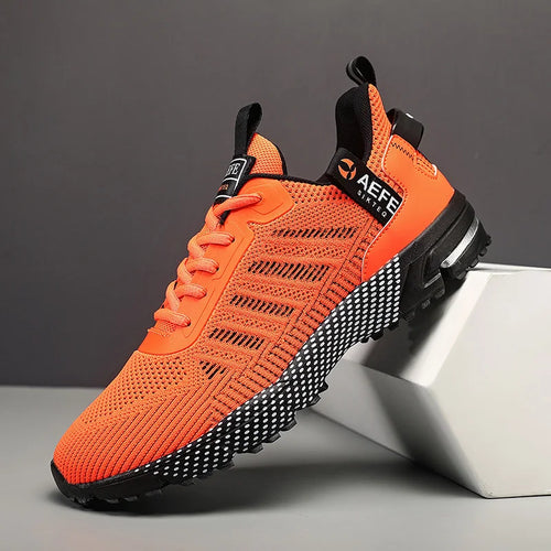 High Quality Men's Running Shoes Summer Sports Marathon Shoes Men Gym Sneakers Orange Trendy Sneakers Men zapatillas de hombre
