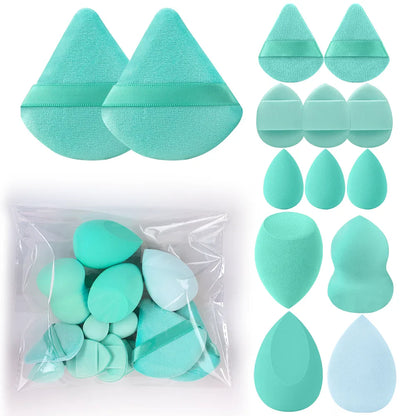 3-20PCS Makeup Brushes Set Eye Shadow Foundation Blush Highlighter Concealer Brush Female Beauty Tool Beauty Sponges Thumb Puffs