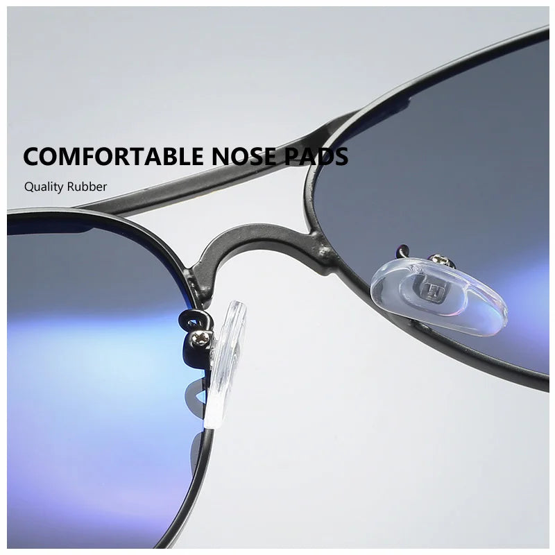 AOWEAR Men's Aviation Sunglasses Men Polarized Mirror Sunglass for Man HD Driving Pilot Sun Glasses