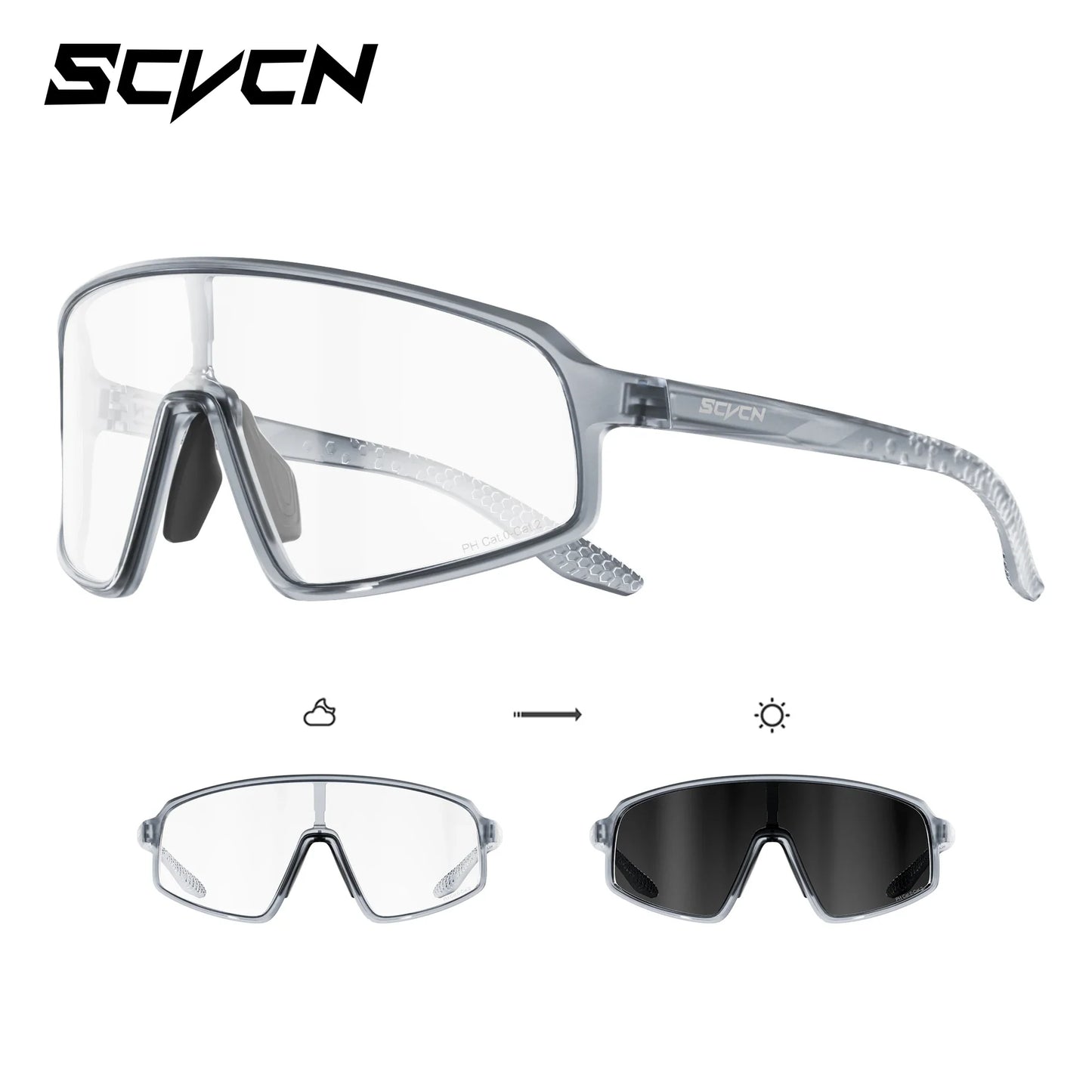 SCVCN Photochromic Sunglasses for Men Glasses Cycling Eyewear UV400 Sports MTB Outdoor Goggles Bicycle Women Sunglasses 2026