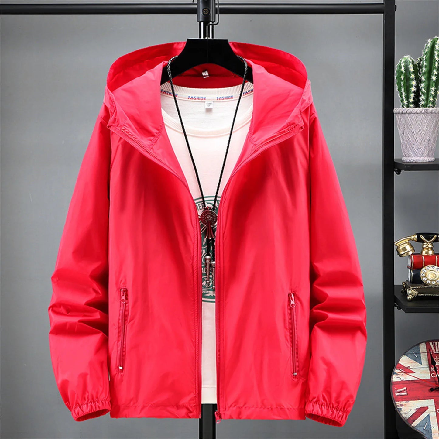 Summer Men Women Teens Quick Dry Anti-UV Thin Ultra-Light Running Camping Hiking Jacket Skin Coat Sun Protective Windbreaker