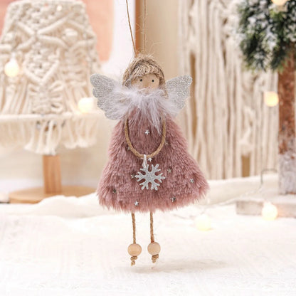 Christmas Pendant Elf Doll Toy Christmas Tree Ornaments Home Decor Elf Hanging Decoration Happy New Year Gift