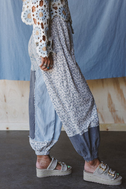 Earthbound Patchwork Pants - Denim - Pre Order