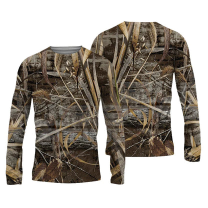 Men's 3D Graphic Long Sleeve T-Shirt – Vintage Print Crew Neck Autumn Streetwear Tee