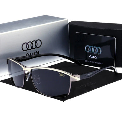 Audi UV400 Polarized Rectangle Sunglasses Glasses for Men Women Driving Motorcycle Outdoor Cycling Glasses AntiGlare Lens 551