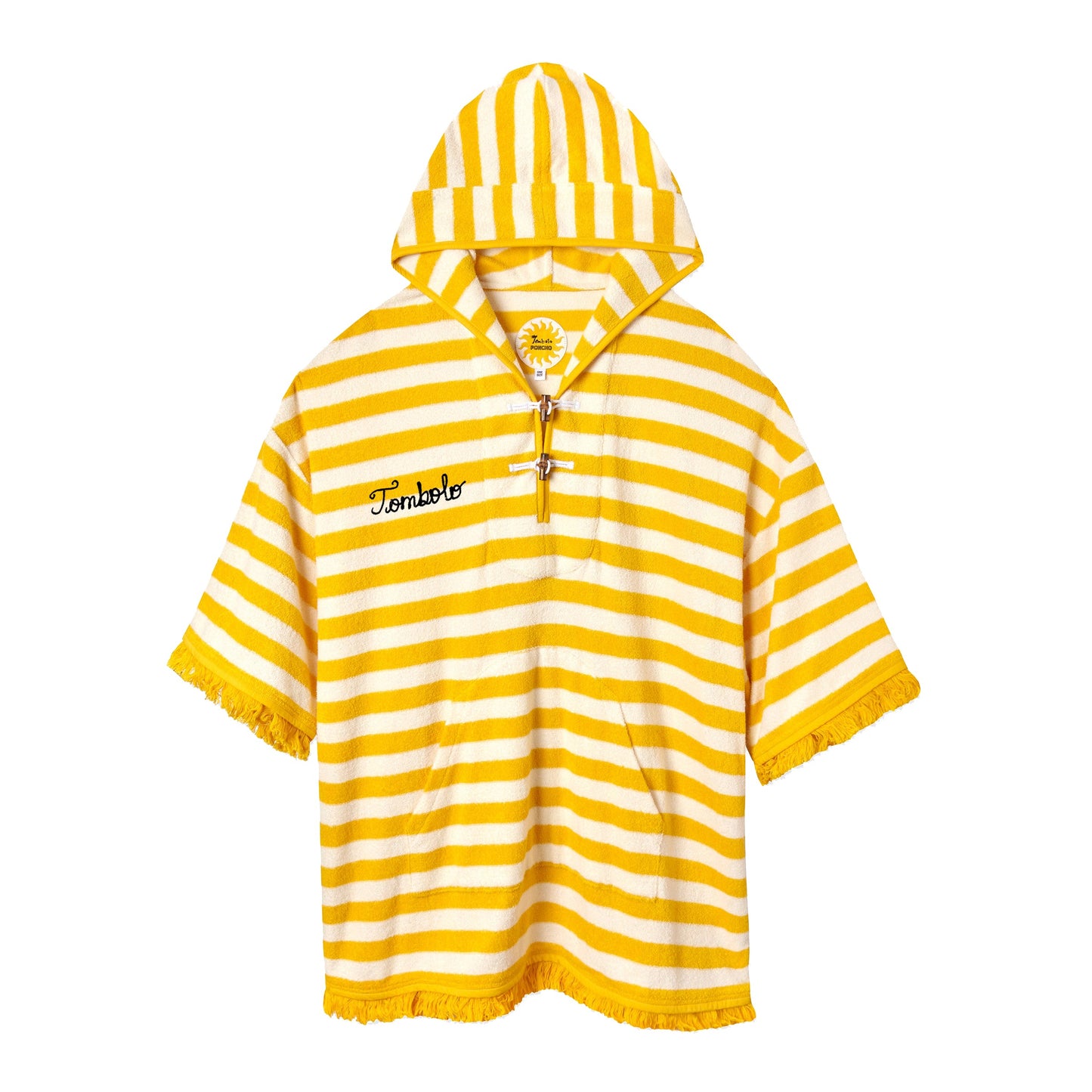 Customizable 'Saffron Stripe' Beach Towel Top