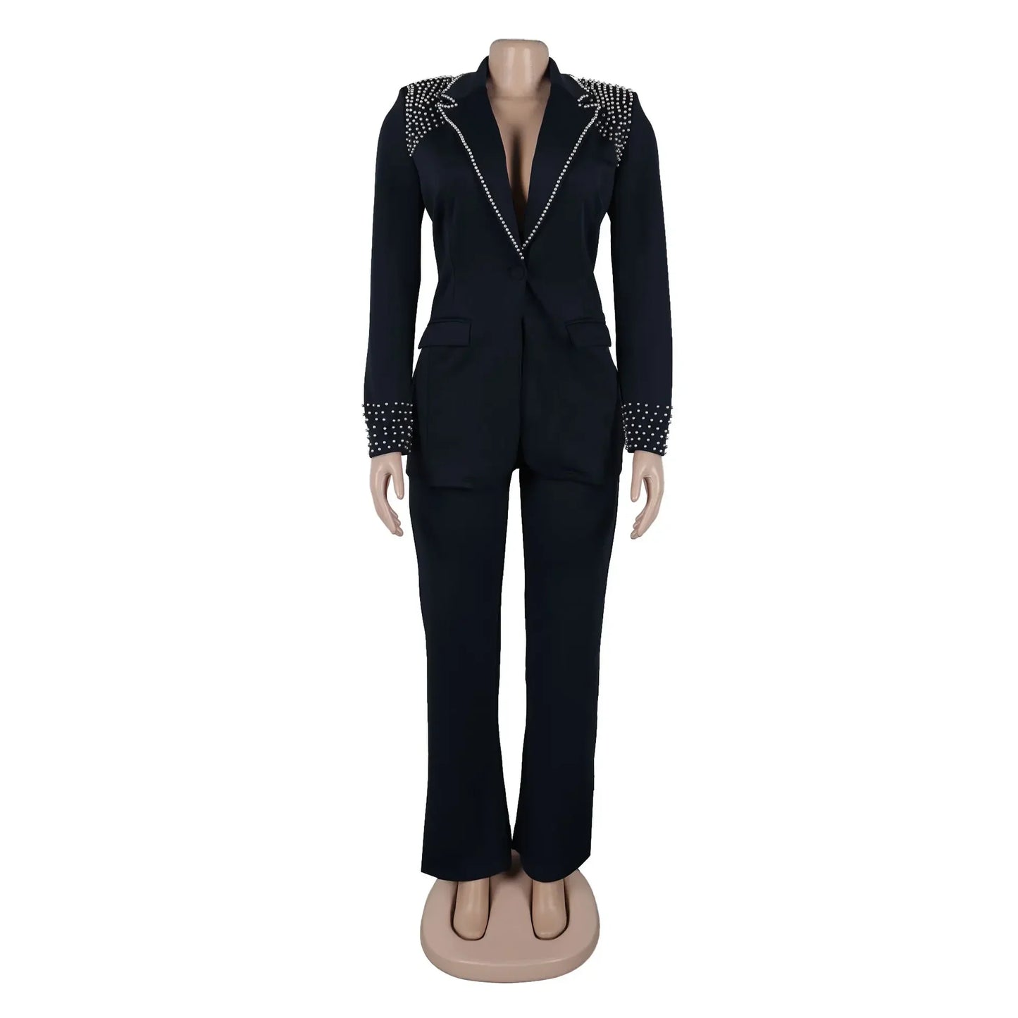 Customized 2 Piece Women Sets Plus Size Dashiki African New Arrival Matching Two Pieces Sets Blazer Coat Top Pants Suits Outfits