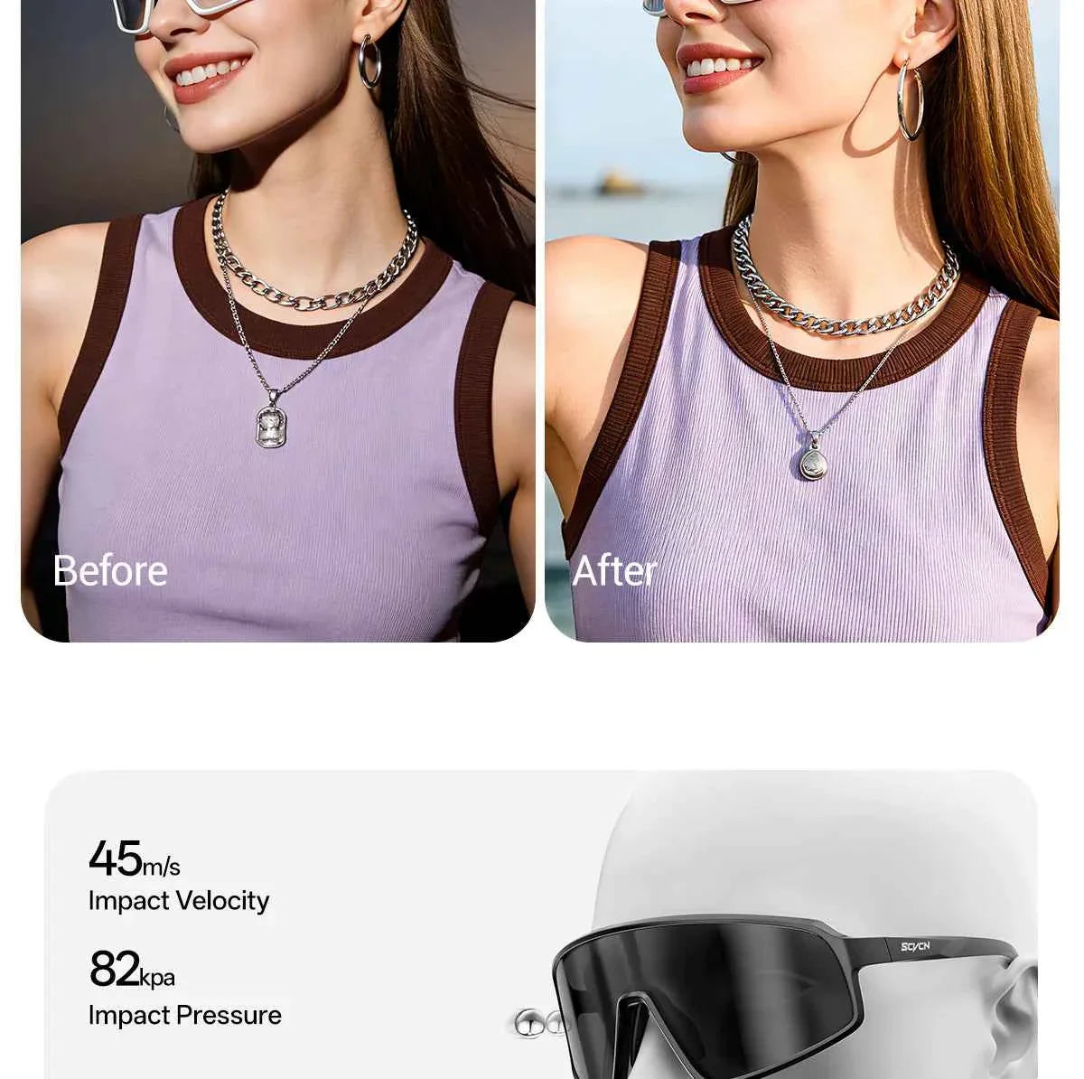 SCVCN Photochromic Sunglasses for Men Glasses Cycling Eyewear UV400 Sports MTB Outdoor Goggles Bicycle Women Sunglasses 2026