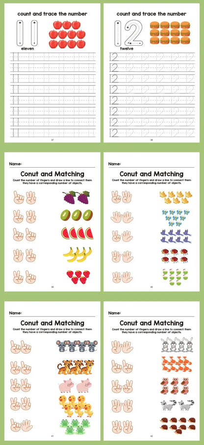 64 Pages Filled in With Numbers Logical Thinking Training Fun Math Exercise Book