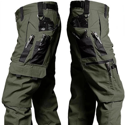 Men's Multi-Pocket Cargo Trousers – Wear-Resistant Tactical Work Pants for Outdoor Use