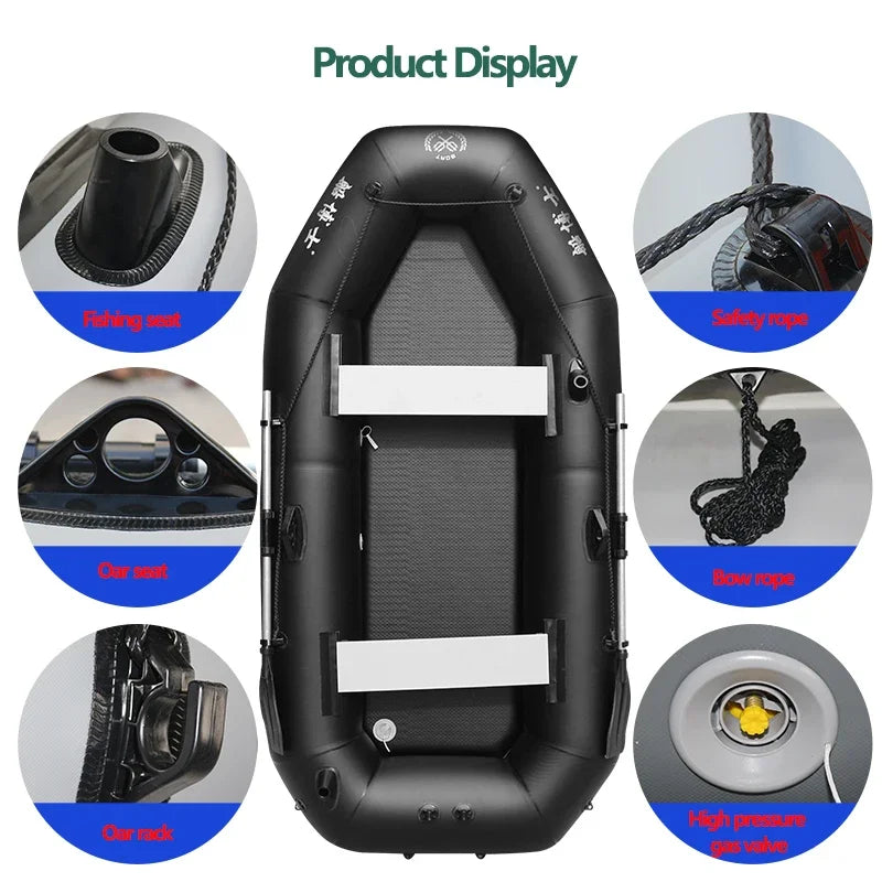 Professional Inflatable Dinghy Raft Set – Tear-Resistant PVC, 1–6 Persons (1.75–3.6m)