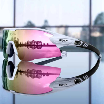 SCVCN New Sports Sunglasses Photochromic Cycling Glasses Mountain Bicycle Goggles MTB Road UV400 Protection Sun Eyewear for Man