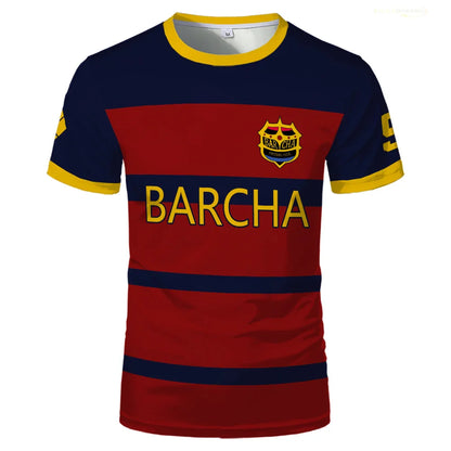 Blue Lock FC Barcha Cartoon Anime Cosplay Men Jersey Summer Short Sleeve Children Tee Tops 2024 Style Fashion Mens Boys T-shirt