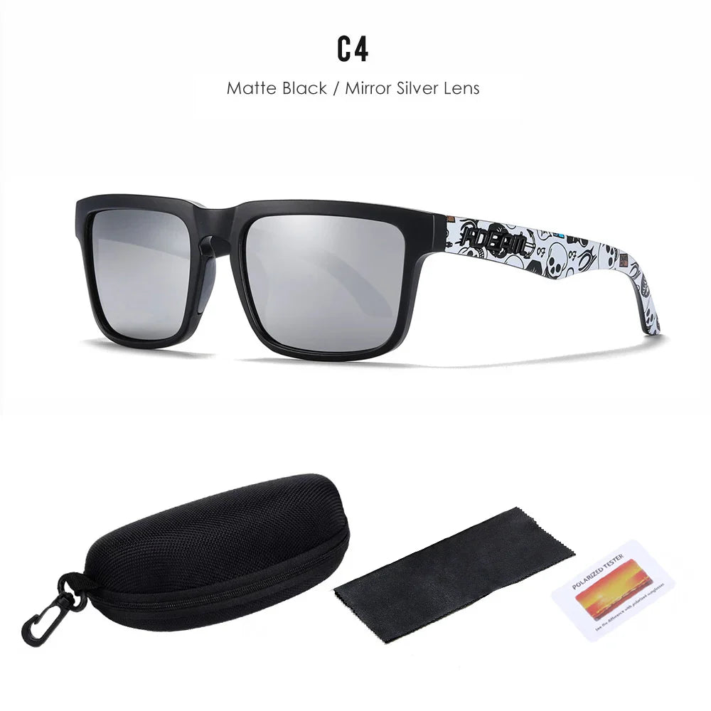 2025 Kdeam Polarized Sunglasses for Men Women Fashion Unisex Brand Trendy Outdoor Eyewear For Couple Mirror red lens